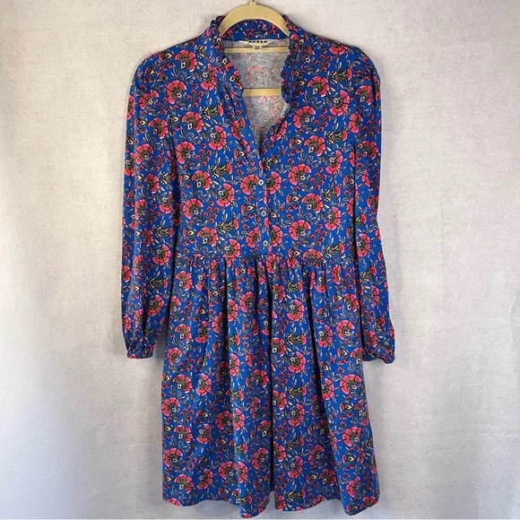 Boden Willow Frill Short Shirt Dress Sz 6P Garden Party Boho Casual Flower NWOT - Picture 6 of 11